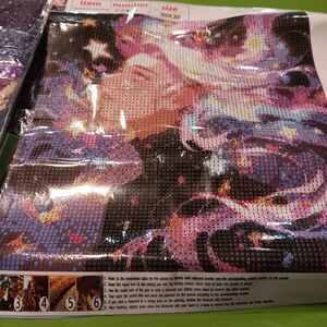 Colorful Young Girl Diamond Painting Kit 30x30